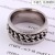 CrossBorder Hot Titanium Steel Rotatable Ring Star Moon Decompression AntiAnxiety Ring Jewelry