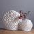 Nordic leaves decoration home simple white ceramic vase modern handicraft equipment ornaments wholesale