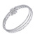 Silver Bracelet Women's Sterling Silver S999 Pure Silver Wholesale Simple Young Bracelet Glossy Solid Thin Bracelet