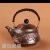 Forged Copper Teapot Carved Lettering Pure Copper Pot Exported to Japan Iron Pot Tea Ceremony Supplies Copper Pot Iron Pot Gift Set