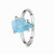 S925 Sterling Silver Natural Stone Irregular Stone Ring Women's Niche Design Simple Ins Light Luxury Exquisite Jewelry