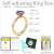 Gold Ring Size Waistband Tightener Spring Rope Transparent Spring Rope Invisible Adjustable Ring Telephone Line