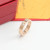 New Titanium Steel Card Home Signature Ring Female Net Stylish Red Stainless Ornament Personalized Ornament Manufacturer