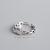 S925 Pure Silver Ring Finger Retro Elegant Dot Ring Chic Korean Unique Women Silver Ring Trendy Fashion Jewelry