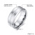 Men Rings Index Finger Ring 8mm Open Bottle Tungsten Steel Blue Ring Trendy Men Finger Ring Jewelry Wholesale TCR-039