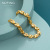 Xuping Jewelry Vintage Plated 24K Gold Car Flower Clover Bracelet Bride CrossBorder HeartShaped Bracelet for Women