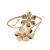 Factory Direct Cross-Border Fashion New Bracelet Exaggerated Metal Flower Armband Diamond-Embedded Opening Bracelet