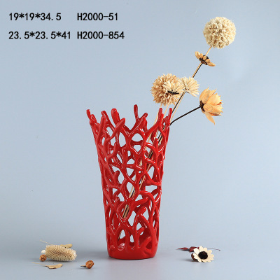 Simple Dried Flower Vase Decoration Modern Home Ornament Living Room Entrance Study Art Creative Flower Arrangement 51