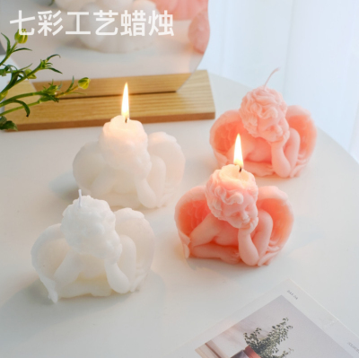 Cross-Border Cute Angel Aromatherapy Candle Ornaments Ins Creative Baby Birthday Gift Photography Props