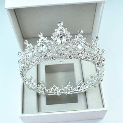 New Korean Style Bridal Crown Rhinestone Hairware Bridal Crown Birthday Cake Crown Wedding Gown Dress Accessories
