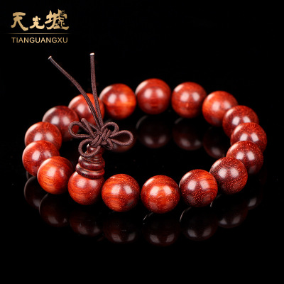 Wholesale Natural Pterocarpus Santalinus Rosewood Bracelet Buddha Beads Bracelet High Density Processing Gx027