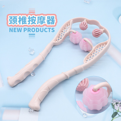 Shenyue New Four-Point Hand-Held Push-Type Neck Massager Multi-Purpose Clip Neck Gift for Elders Neck Massager