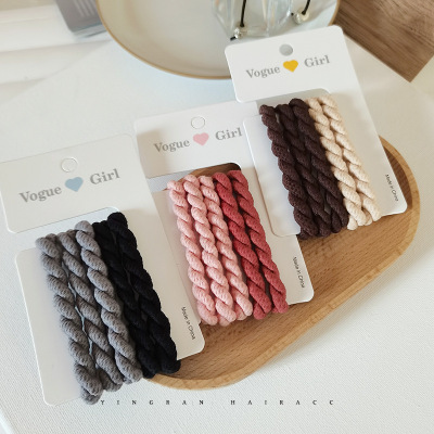 and Durable Rubber Band Women Hair Rope High Elastic Hair Friendly String Color Hair Ring Headdress Hair Accessories