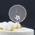 Net Red Wind Romantic Tower Rhinestone Ring Birthday Cake Plug-in Birthday Cake Insertion Topper for Baking