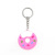 Cross-Border Donut Keychain Cute Cartoon Dessert PVC Key Ring Car Pendant Accessories Small Gift Wholesale