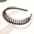 Non-Slip Toothed Headband Hair Fixer Bangs Broken Hair Headband Simple Black Brown Face Wash Hair Accessories Women