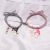 Cartoon Alloy Couple Headband Bracelet Dual-Use Student Magnet Suction Small Rubber Band Online Influencer Hair Ring