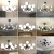 Led Nordic Creative Living Room Chandelier Modern Minimalist and Magnificent Internet Celebrity Dining-Room Lamp Bedroom Personality Magic Bean Molecular Lamp