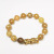 Wholesale Imitation Natural Agate Inlaid Alluvial Gold Pi Xiu Bracelet Crack Stone Color Glass Bead Pixiu Bracelet