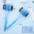 New Blue Color Double Head Wooden Bead Massage Hammer Flexible Back Knocking Hammer Acupuncture Point Steel Ball Massage Massage Hammer