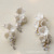 Earrings Opal Ceramic Flower White Wedding Independent Packaging Vintage Women's Toast Clothing Hair Accessories