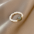2021 New Irregular Pearl Ring Female Ins Popular Net Red Same Style Simple Personality Opal Index Finger Ring