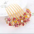 Diamond-Embedded Seven-Tooth Hair Comb Hair Comb Back Head Flower Style Updo Hairpiece Clip Fork Korean Head Jewelry