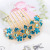 Diamond-Embedded Seven-Tooth Hair Comb Hair Comb Back Head Flower Style Updo Hairpiece Clip Fork Korean Head Jewelry