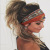 Style European and American Women's Milk Silk Knitted Sports Printing Width Hair Band Yoga Headband in Stock Wholesale