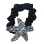 Bun Rhinestone Starfish Hair Tie Large Intestine Ring New Adult Korean Style Flannel Metal Hair Ring Headdress