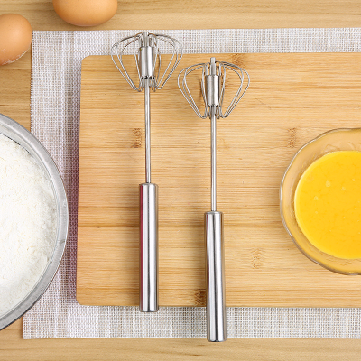 Manual Semi-automatic Stainless Steel Eggbeater Household Kitchen Small Blender Beat up the Cream Egg Baking Tool