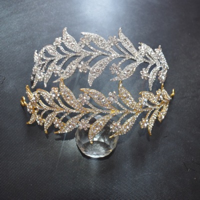 Headdress Hair Accessories Alloy Rhinestone-Encrusted Crown Wedding Dress Photo Studio Accessories in Stock Wholesale