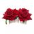 Sale Double Flannelette Rose Hair Comb Bride Hair Braiding Hair Comb Wine Red Curling Simulation Flower Headwear Female