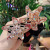 Bun Rhinestone Starfish Hair Tie Large Intestine Ring New Adult Korean Style Flannel Metal Hair Ring Headdress