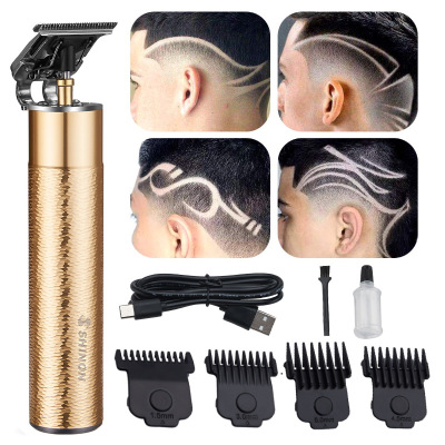 New Arrival Hair Clipper Fully Washable Professional Hair Salon Haircut Push Trim Oil Head Trim Metal Hair Scissors