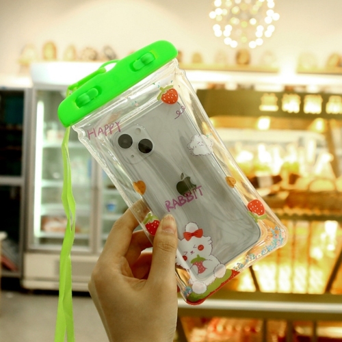 new cute cartoon mobile phone waterproof bag airbag floating touch screen protective cover drifting swimming mobile phone bag wholesale