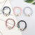 Hair Band High Elastic Bee Knot 9 Beads Hair Rope Simple Three-in-One Head Rope Rubber Band Women's Hair Accessories