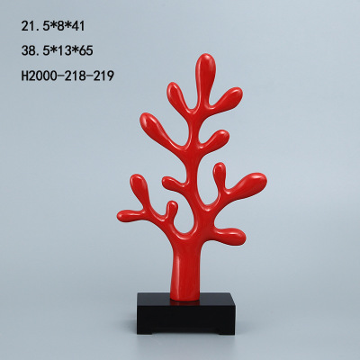 Factory Sales Resin Crafts Fashion Simple Tree Ornament Creative Home Study Living Room Furnishings 218