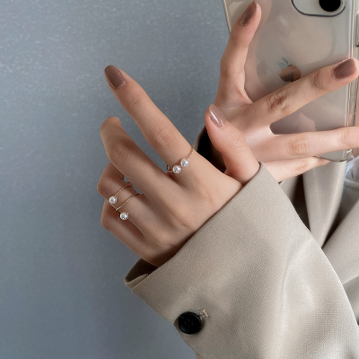 Japanese Style Mild Luxury Advanced Design Ring for Women Special-Interest Design Index Finger Ring Fashion Personal Korean Style Internet Celebrity Knuckle Ring