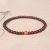 Female Original Design 4mm Single Circle High Oil Density Old Materials Wooden Cultural Artifact Prayer Beads Bracelet