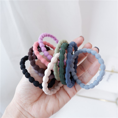 Elastic Morandi Color Beanie Rubber Band Basic Style All-Matching Hair Rope Daily Tie-up Hair Head Rope Hair Accessories