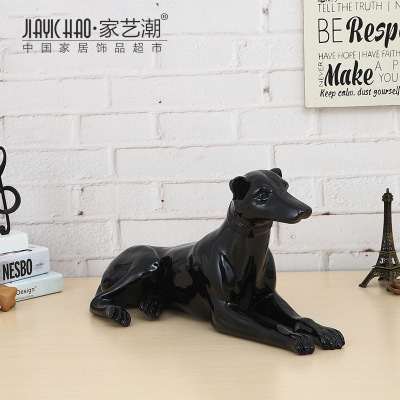 New Modern Minimalist Resin Dog Home Decoration Living Room Showcase Decorative Crafts Moving Gift 194