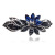 Set Small Top Clip Hair Clip Antique Crystal Flowers Butterfly Barrettes Top Clip Ponytail Clip Barrettes