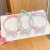 Celebrity Colorful Bow Adult Highly Elastic Hair Rope Girls' Hair Accessories Mermaid Color Rubber Band Leather Case