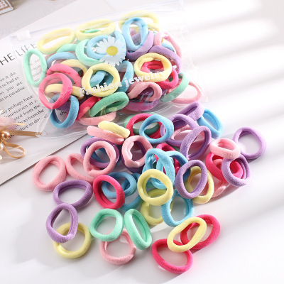 Korean Children's High Elasticity 2cm Towel Ring Hair Ring Hair Accessories Princess Headband Cute Baby Rubber Band