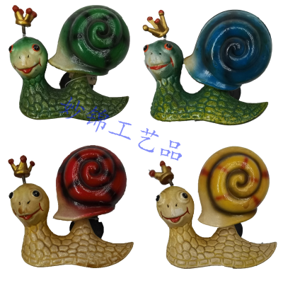 3D Colorful Plastic Crown Snail Fridge Magnet Creative Home Background Decorative Crafts Decorations
