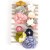 D08 European and American Infant Fabric Flower Bow Tie 10-Piece Set Baby Headband Children's Nylon Hair Band Headdress