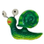 3D Colorful Plastic Snail Fridge Magnet Creative Home Background Decorative Crafts Decorations