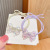 Celebrity Colorful Bow Adult Highly Elastic Hair Rope Girls' Hair Accessories Mermaid Color Rubber Band Leather Case
