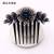 Simple Hair Comb Luxury Full Diamond All-Match Updo Hair Plug Violet Non-Slip Rhinestone Hair Accessories for Women